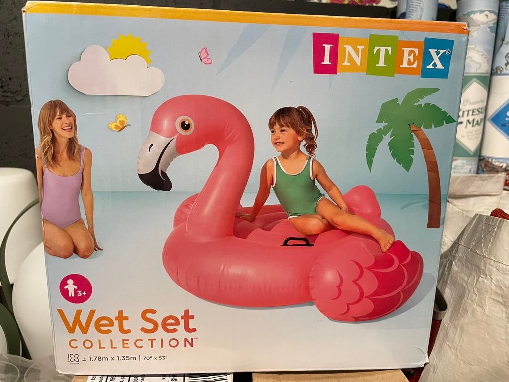 Intex opblaasbaar flamingomatras, Ophalen, Nieuw, 2-persoons