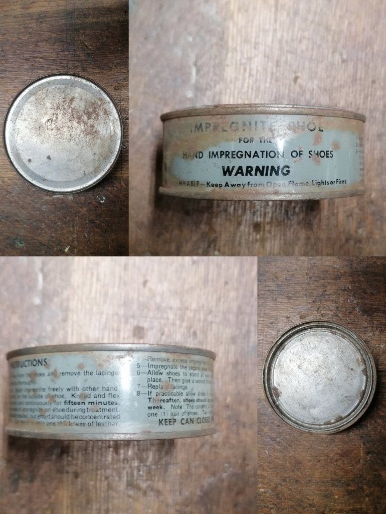 Boite impregnite shoes militaire US Américaine WW2, Envoi, Autres, Autres types