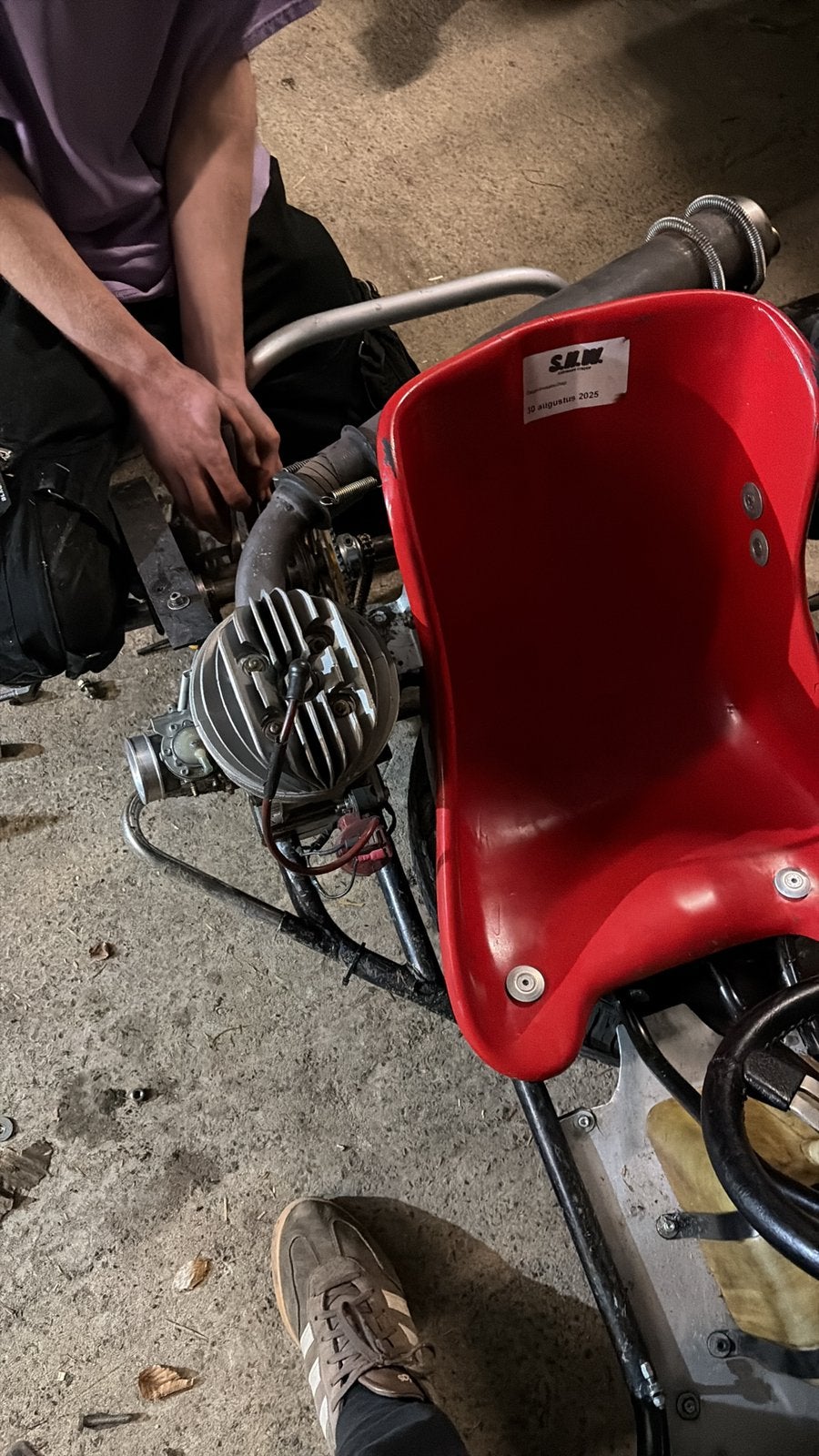 2takt kart, Ophalen, Gebruikt