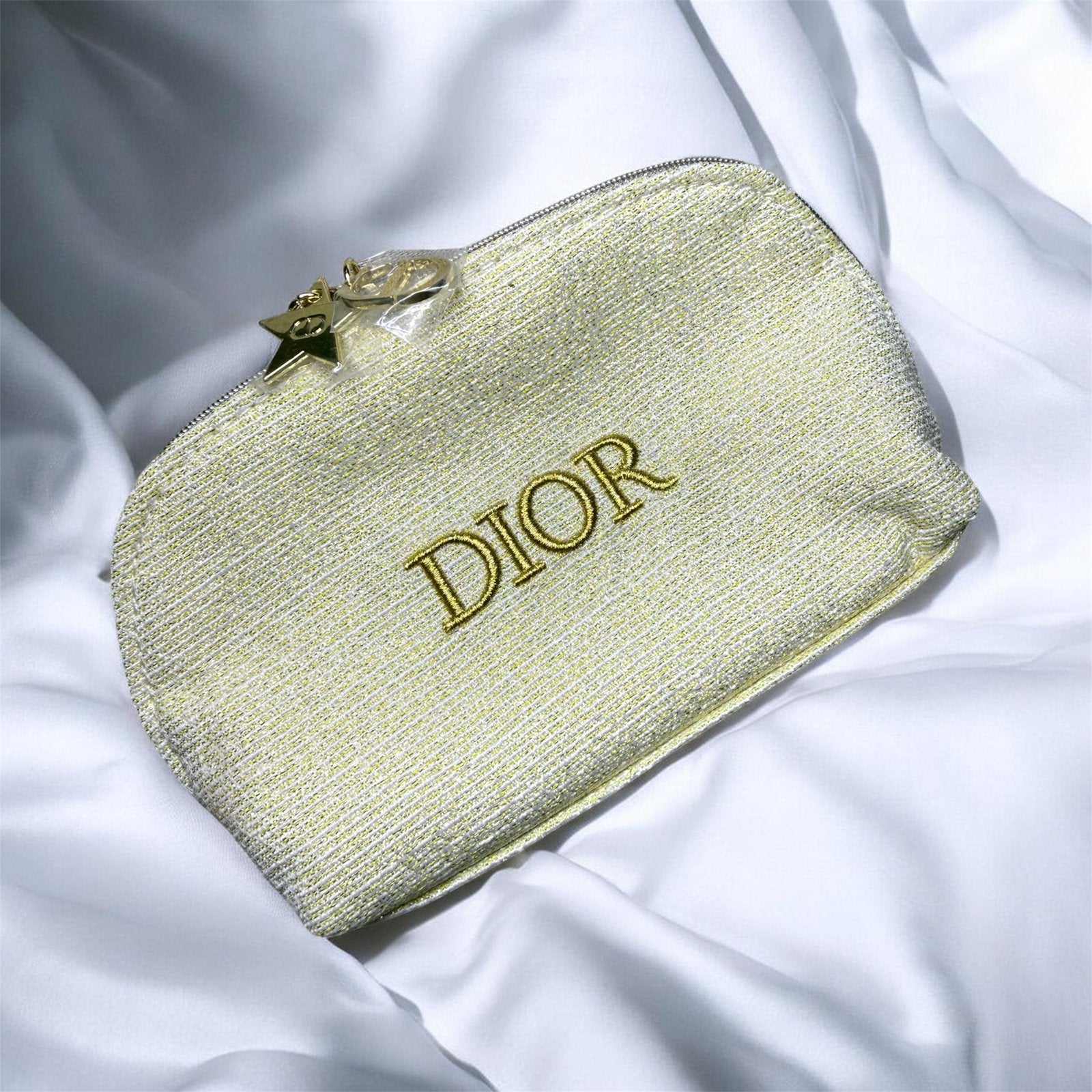 Nieuwe gouden Dior Beauty-hoes, Handtassen en Accessoires, Toilettassen, Ophalen of Verzenden, Nieuw, Goud
