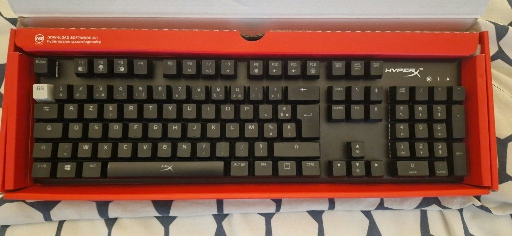HyperX Alloys FPS RGB mechanisch toetsenbord, Computers en Software, Azerty, Ophalen of Verzenden, Zo goed als nieuw, Gaming toetsenbord