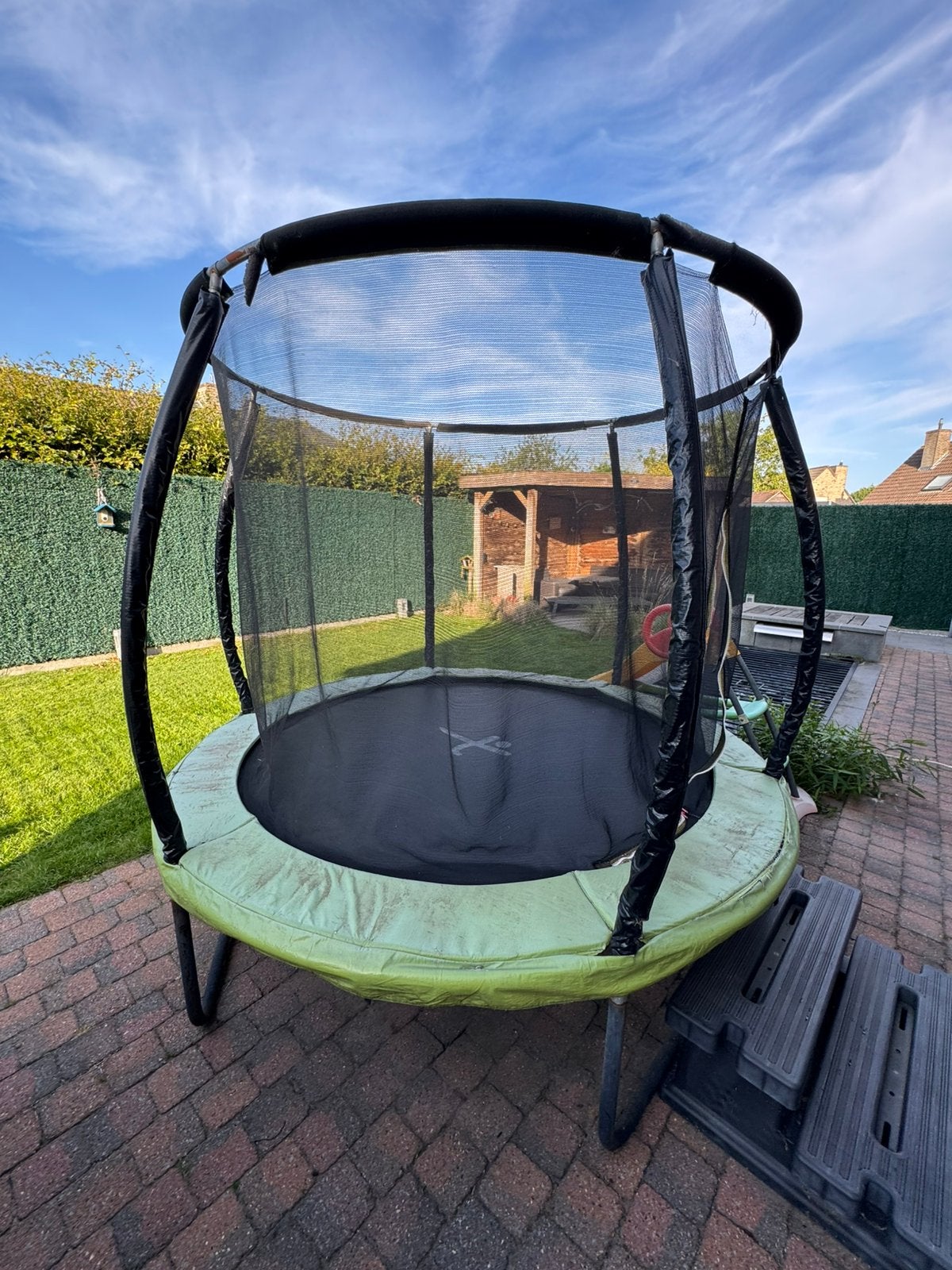 Trampoline 245cm diameter in gebruikte staat (zonder trap), Kinderen en Baby's, Ophalen, Gebruikt