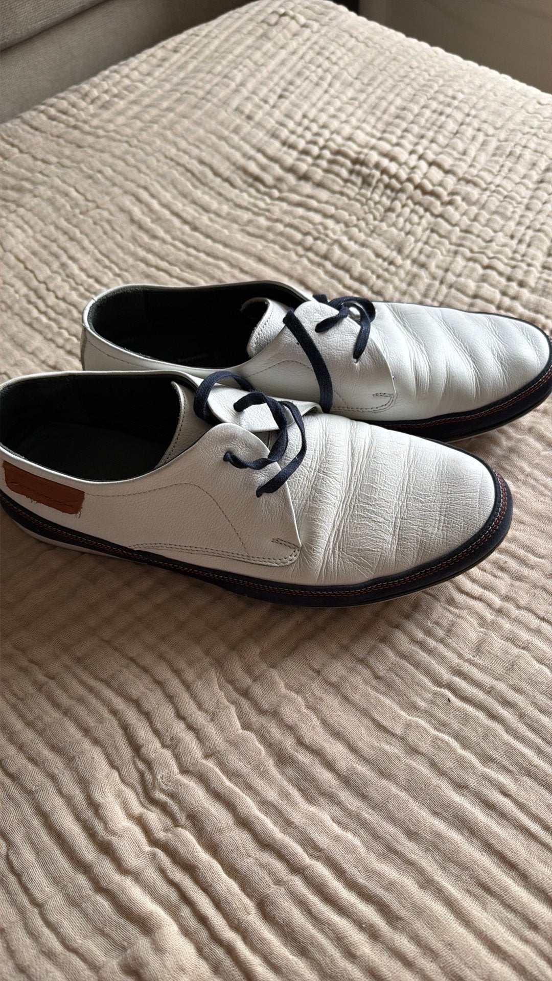 Heren schoenen 43, Kleding | Heren, Schoenen, Ophalen, Wit, Gedragen, Veterschoenen