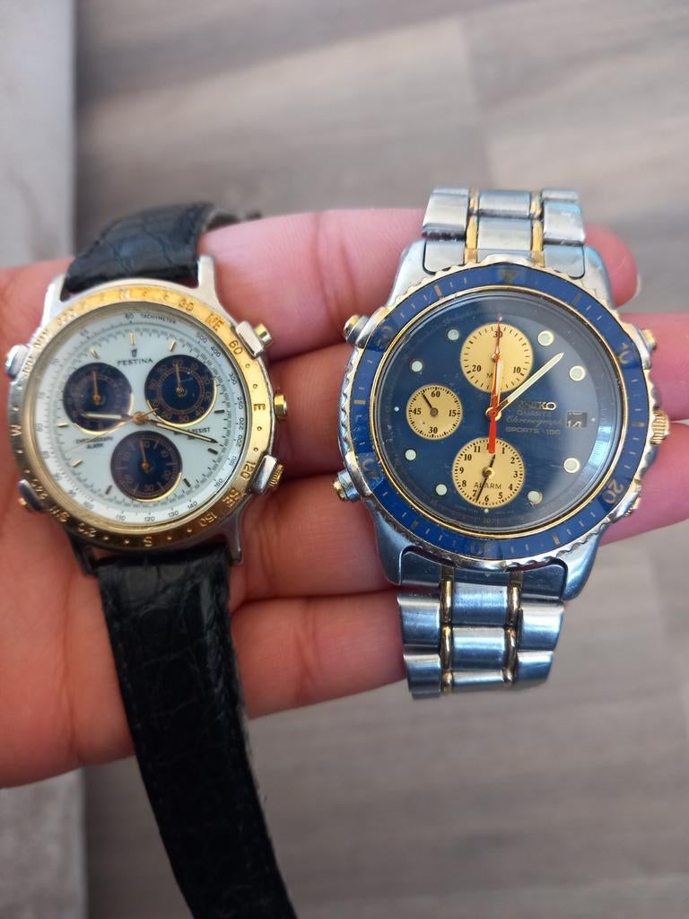 Seiko vintage en festina, Ophalen