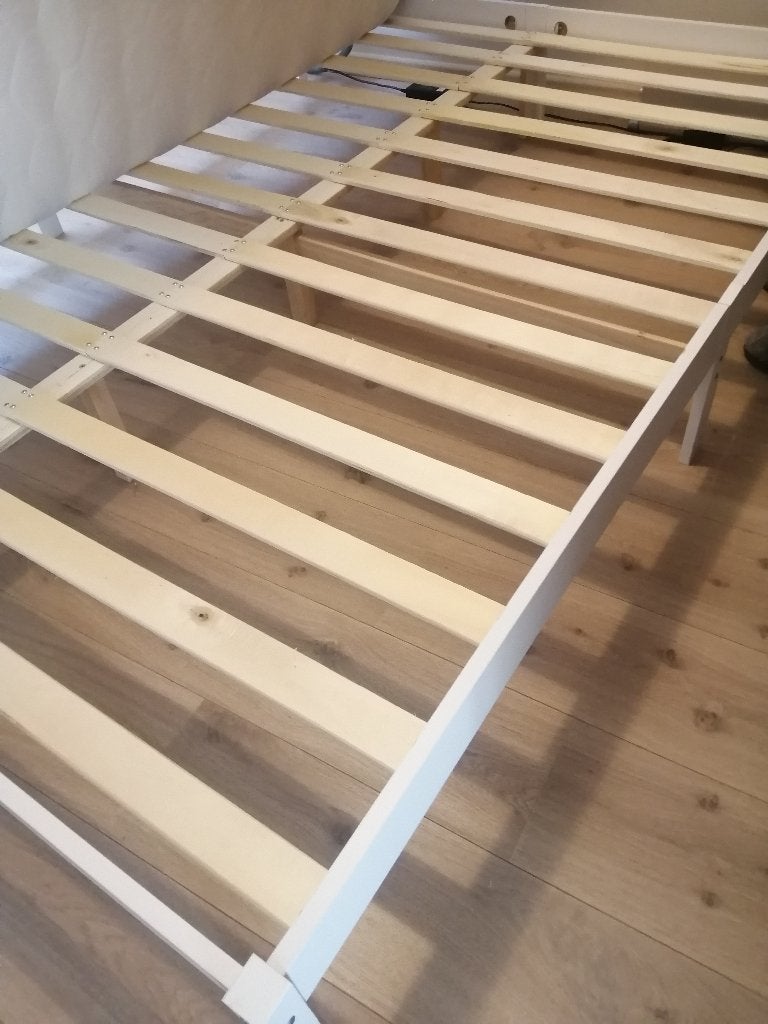 Lit + penderie, Maison & Meubles, Matelas, Comme neuf, Enlèvement, 200 cm