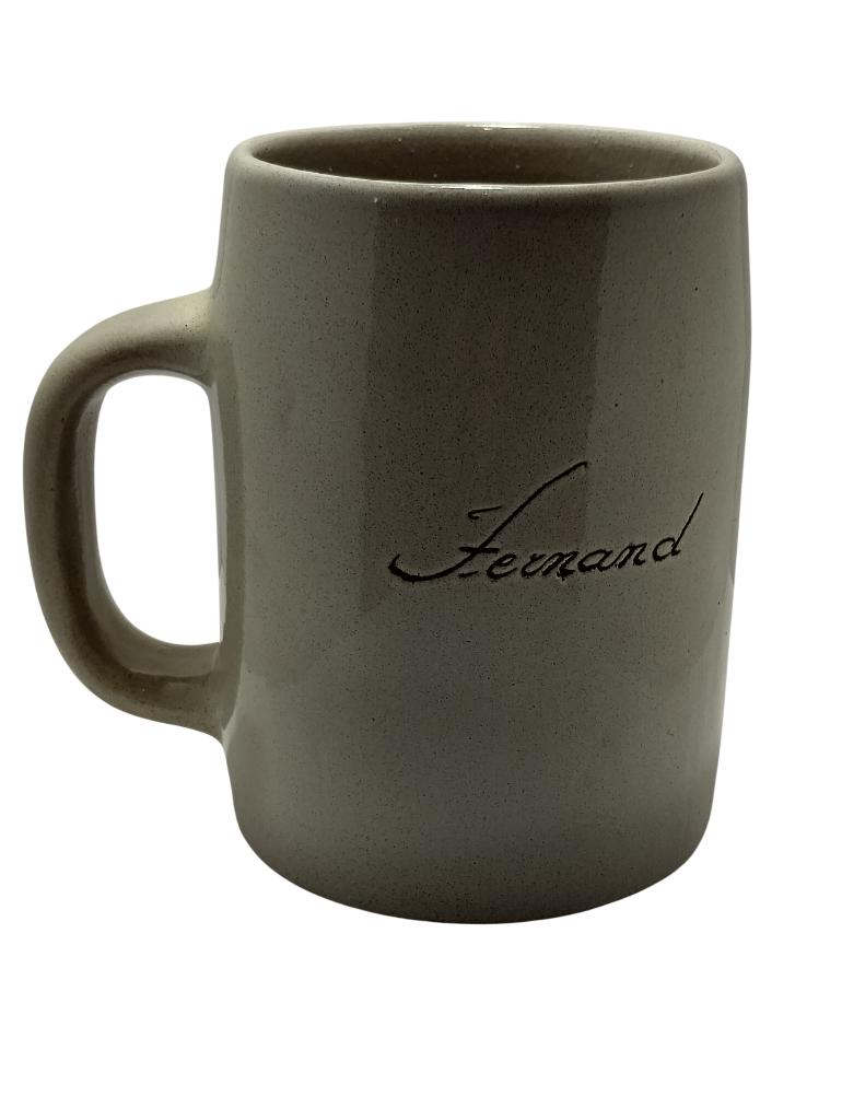 Mug prénom Fernand Abbaye de Maredsous vintage année 60-70, Antiquités & Art, Enlèvement