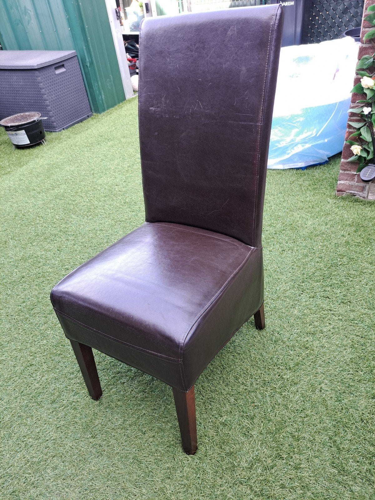 2 Leren stoelen, Ophalen of Verzenden