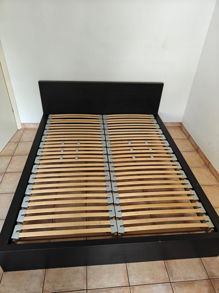 Cadre de lit Malm Ikea 160x200, Maison & Meubles, Enlèvement