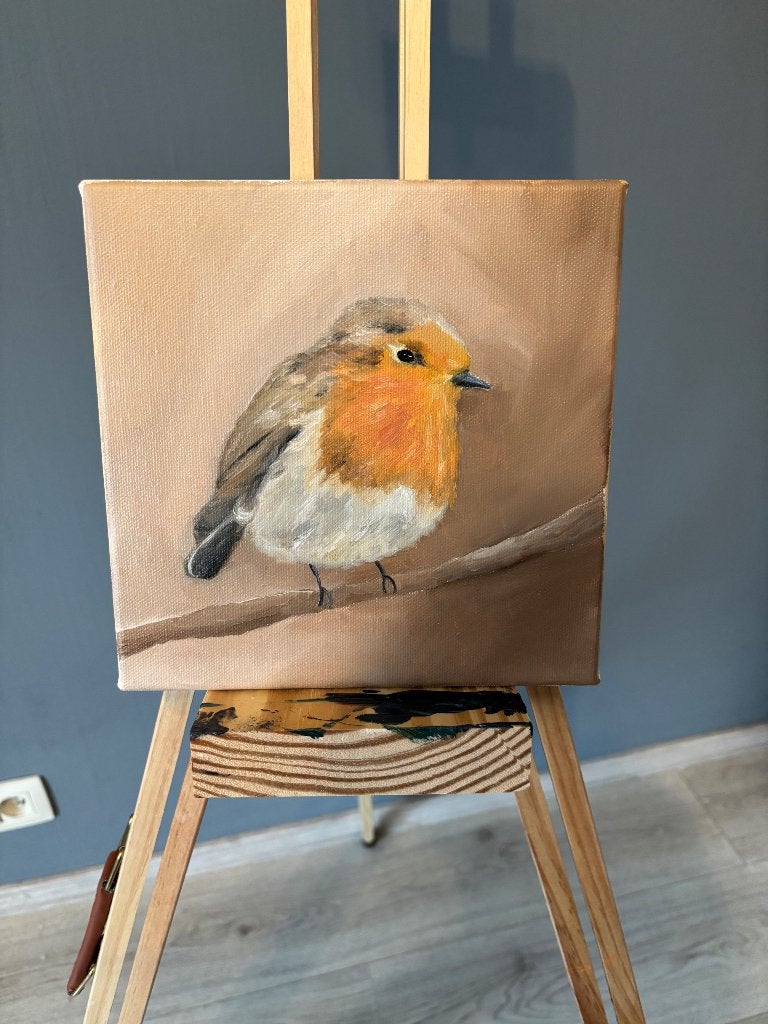 Peinture, Enlèvement ou Envoi, Signé, Peinture à l'huile, Toile