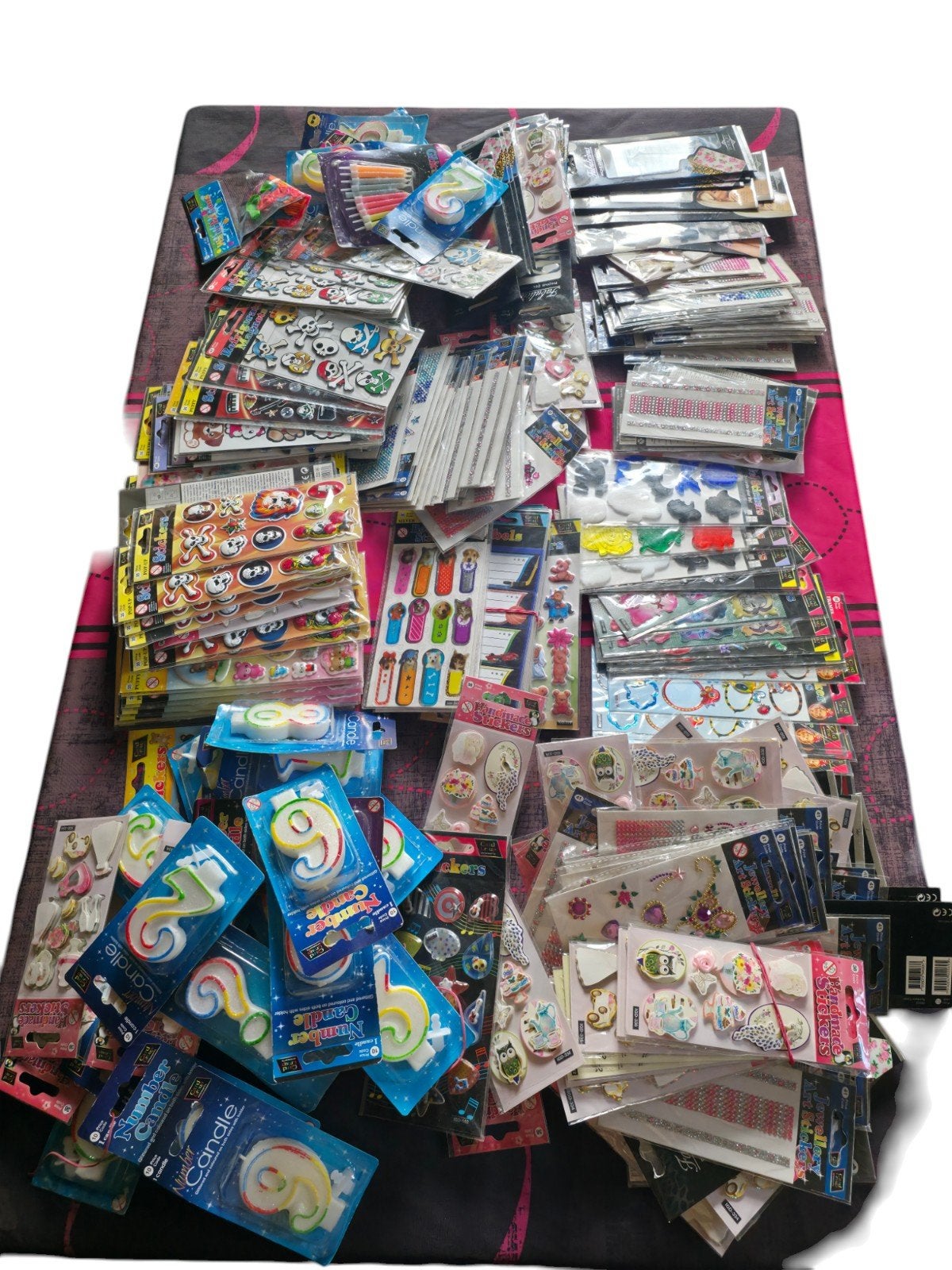 Grand lot de loisirs créatifs et fête : Stickers variés, str, Enlèvement ou Envoi