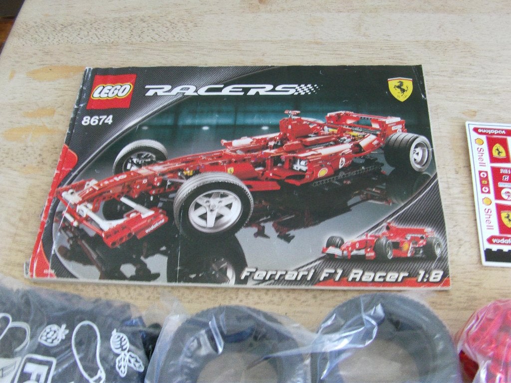 lego , Racers: Ferrari: Ferrari F1 , 1:8,  8674 , jaar 2006, Kinderen en Baby's, Speelgoed | Duplo en Lego, Gebruikt, Lego, Compleet