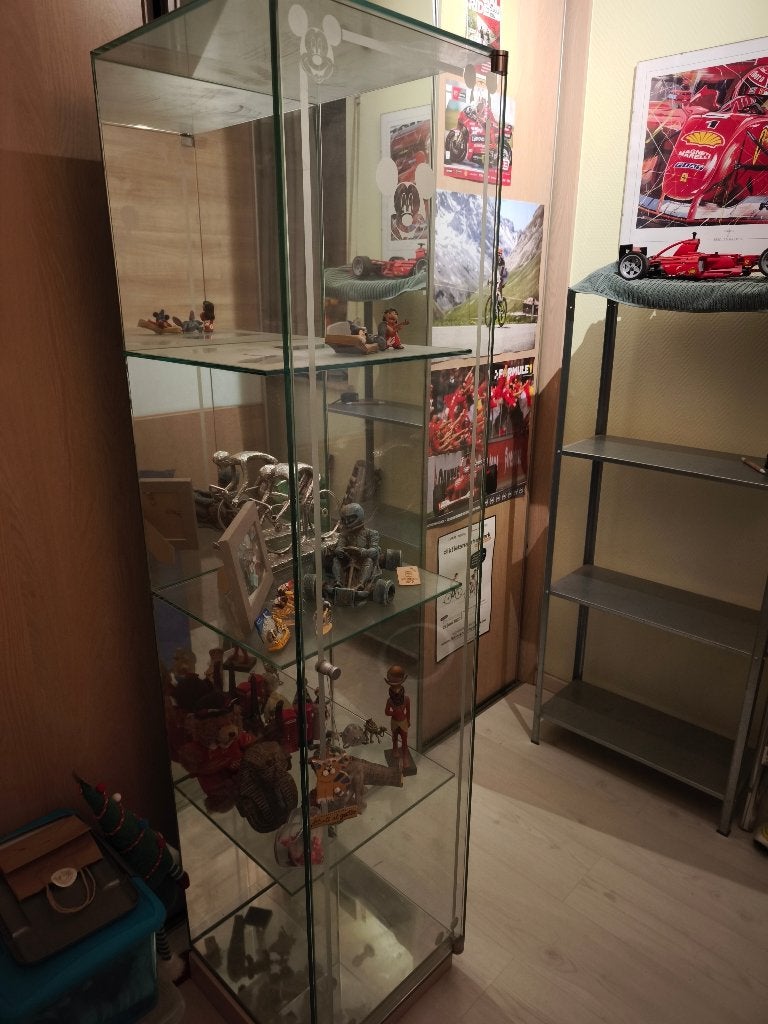 Glazen vitrine kast, Huis en Inrichting, Ophalen, Minder dan 50 cm, Glas, 150 tot 200 cm