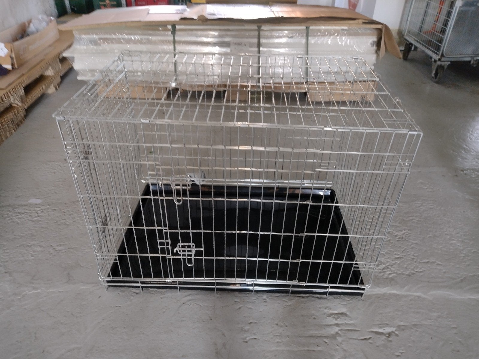 Hondenbench verchroomd XL 107 x 71 x 77 cm, Ophalen