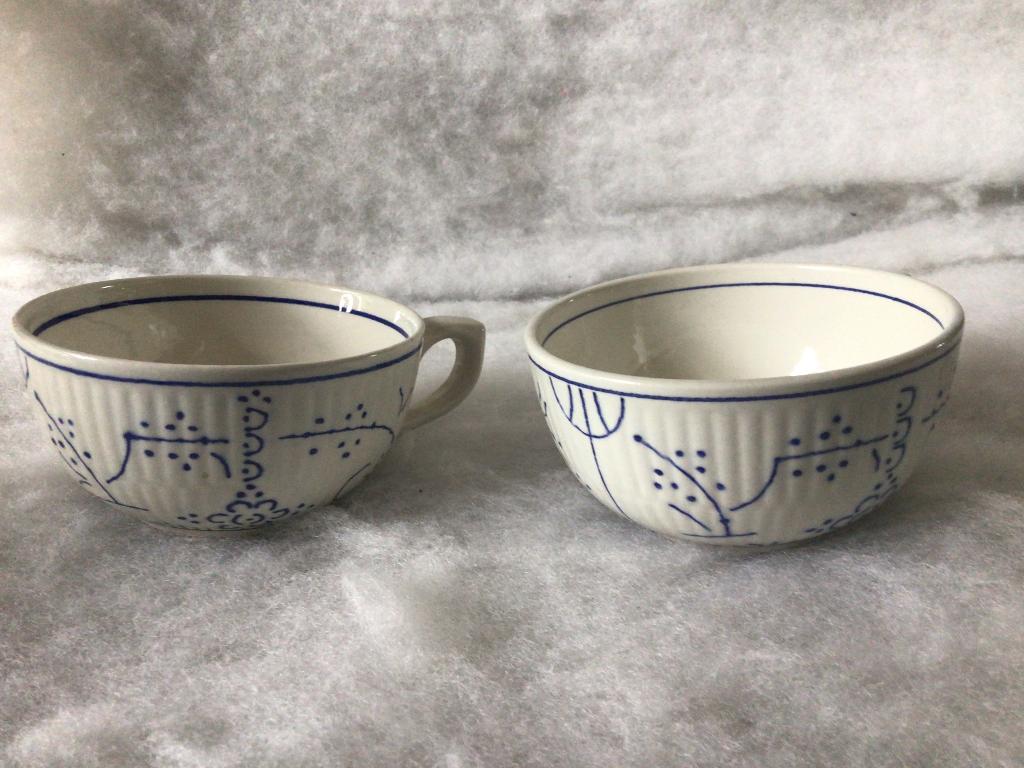 2 vintage kopjes. Boch Copenhague, Ophalen of Verzenden