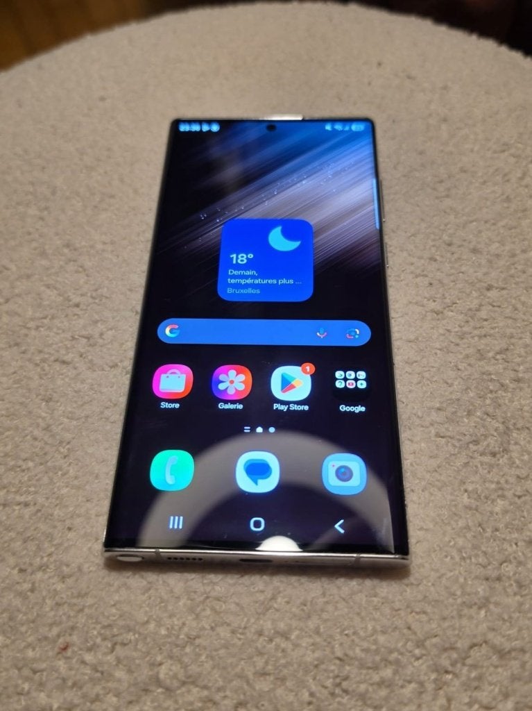 Samsung Galaxy S22 Ultra Wit - 128 GB, Telecommunicatie, Mobiele telefoons | Samsung, Ophalen, Wit, Touchscreen, Zo goed als nieuw