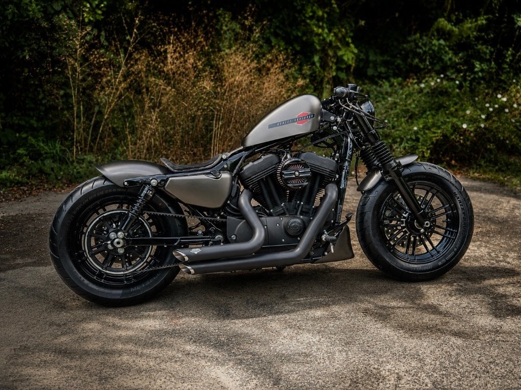 Harley Forty Eight Gray Denim Bobber Neuve 2020 2800kms, Motos, ABS, 2 cylindres, 1200 cm³, Manuelle