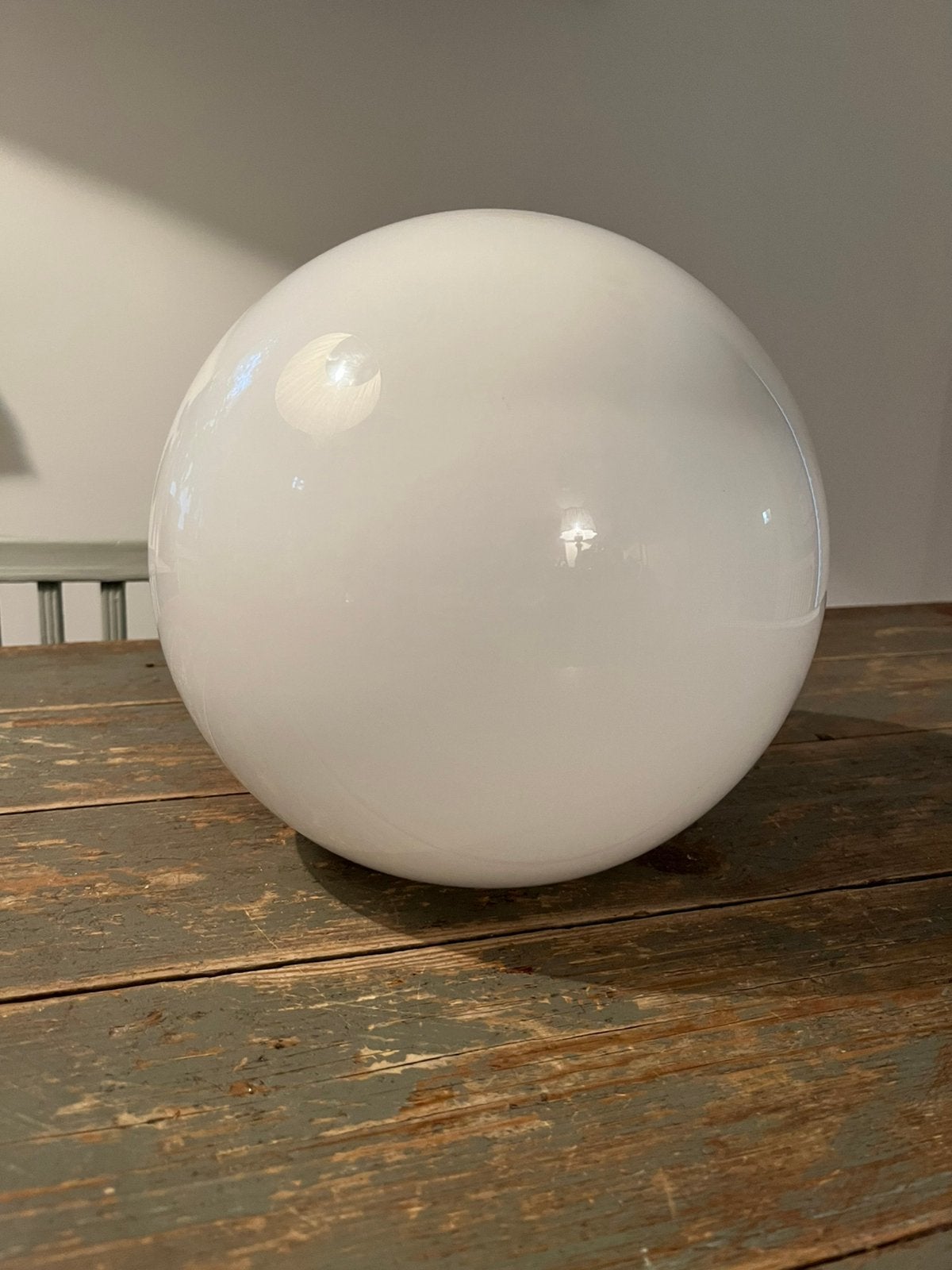 VINTAGE LAMP MELKGLAS BOL PLAFONDLAMP, Enlèvement ou Envoi
