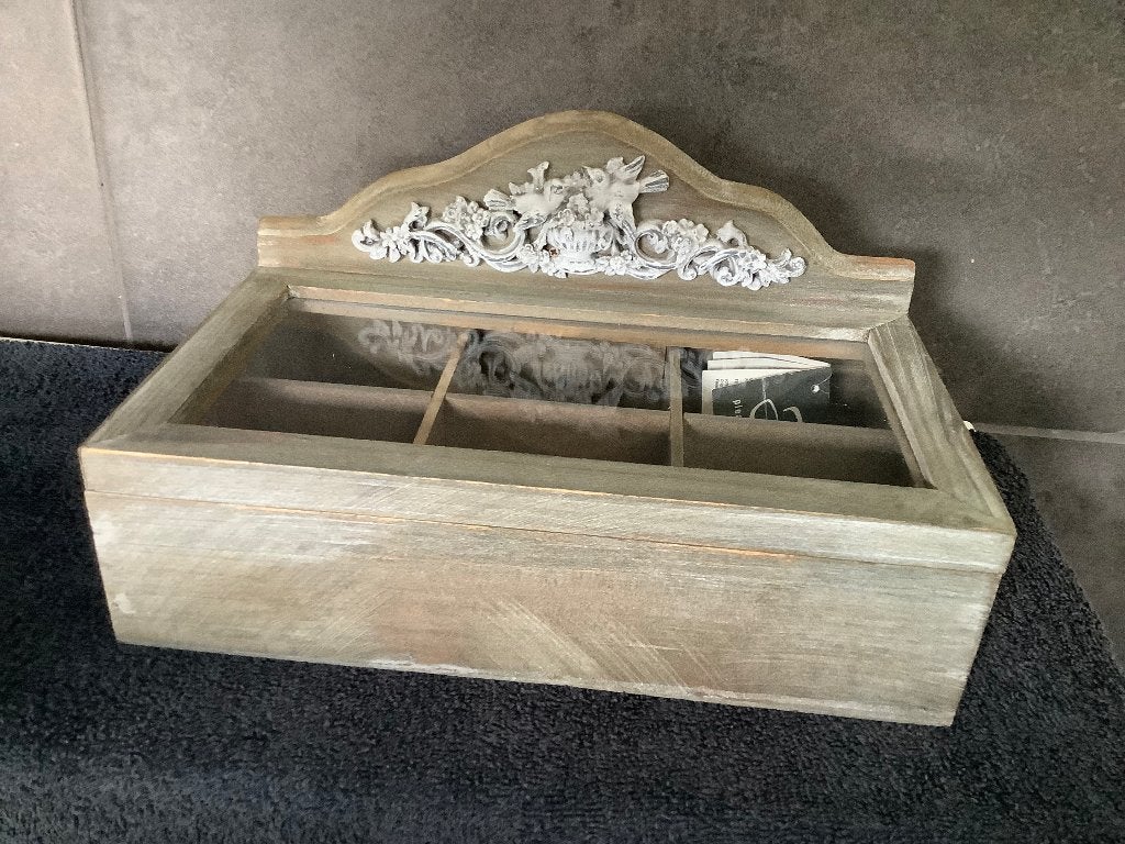 Vintage theedoosje van J-line, Antiek en Kunst, Ophalen