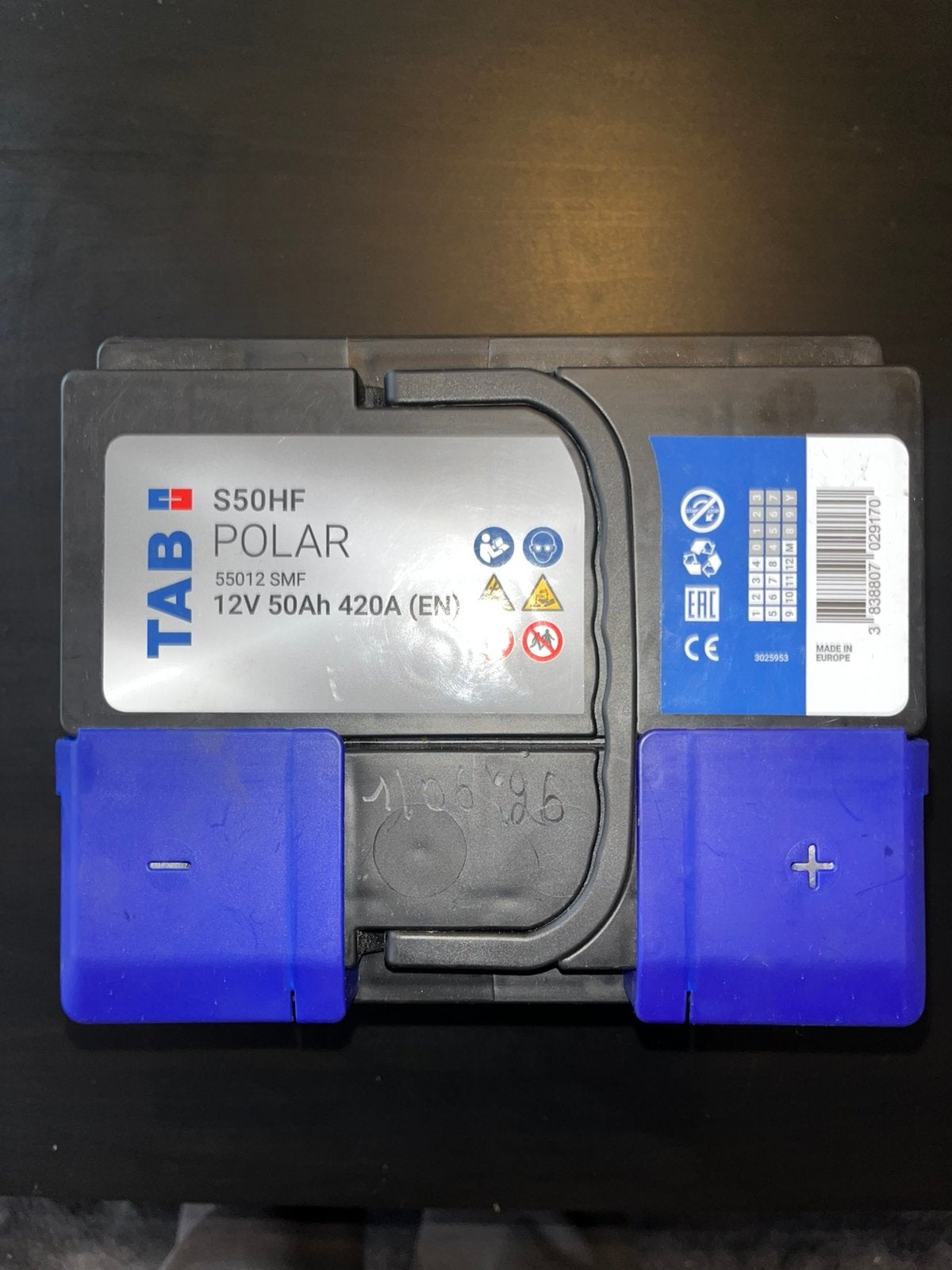 Batterie TAB Polar 12V 50Ah – Occasion, Enlèvement, Comme neuf