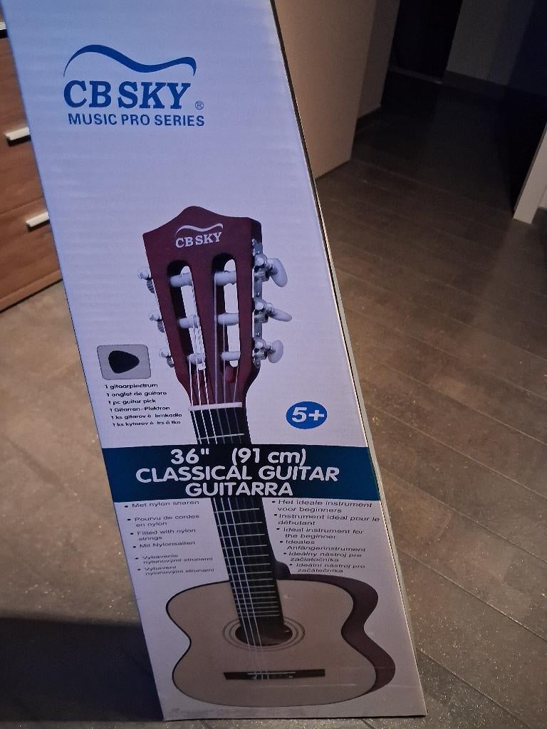 Klassieke Gitaar CB SKY 91 cm (5+ jaar), Enlèvement, Comme neuf, Guitare classique ou espagnole, Avec capteur (piezo)