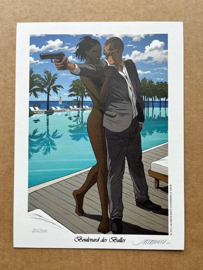 Ex-libris Le Tueur - 2011 - Jacamon - Boulevard des Bulles, Livres, Envoi