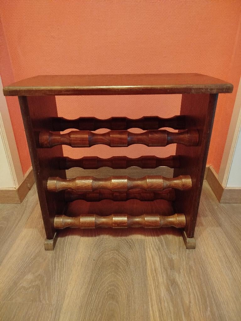 Houten wijnfleshouder, Ophalen, Gebruikt, 5 tot 15 flessen, Minder dan 50 cm
