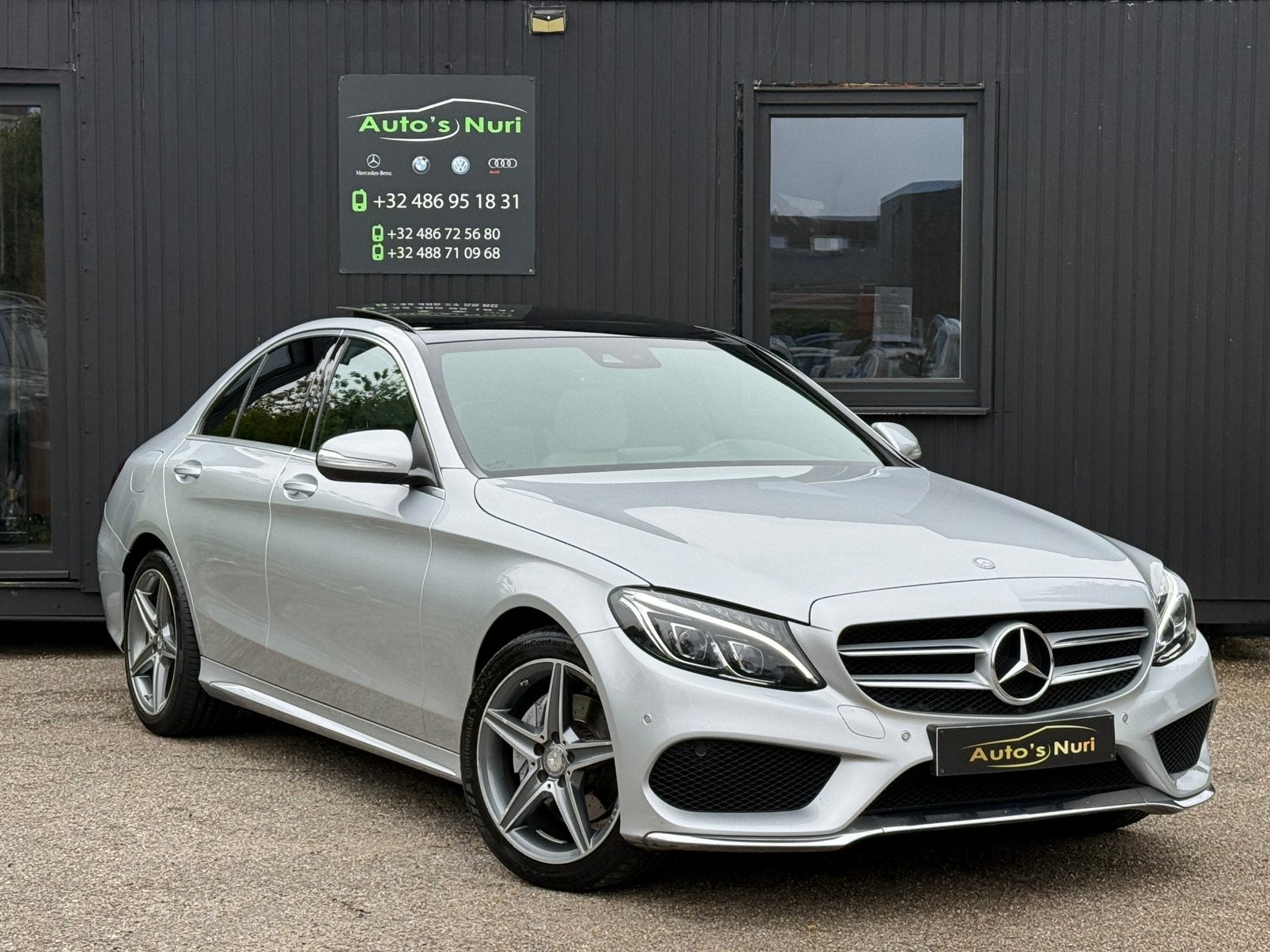 Mercedes-benz c200 sedan Amg automaat 12M GARANTIE, Auto's, Mercedes-Benz, 4 deurs, 127 g/km, Bedrijf, LED verlichting