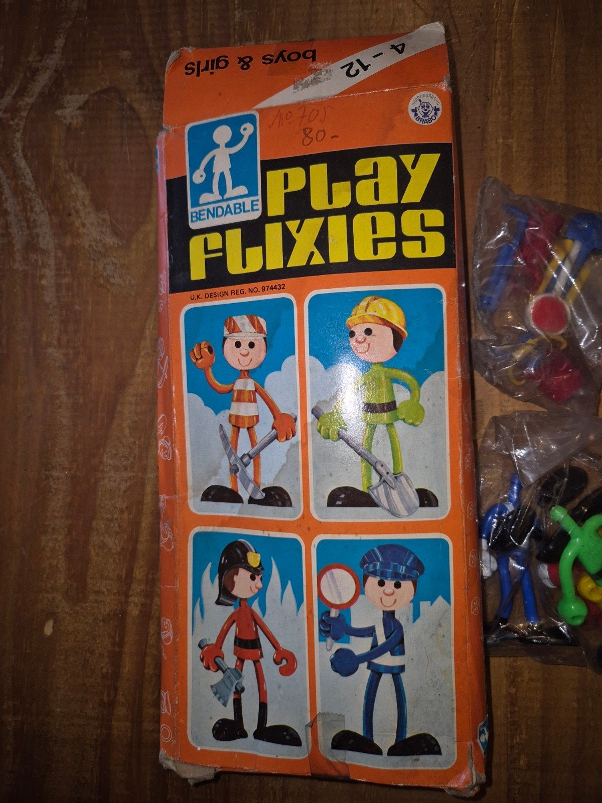 Brabo Play Flixies figurines bendable made in Hong-Kong, Enlèvement ou Envoi, Utilisé