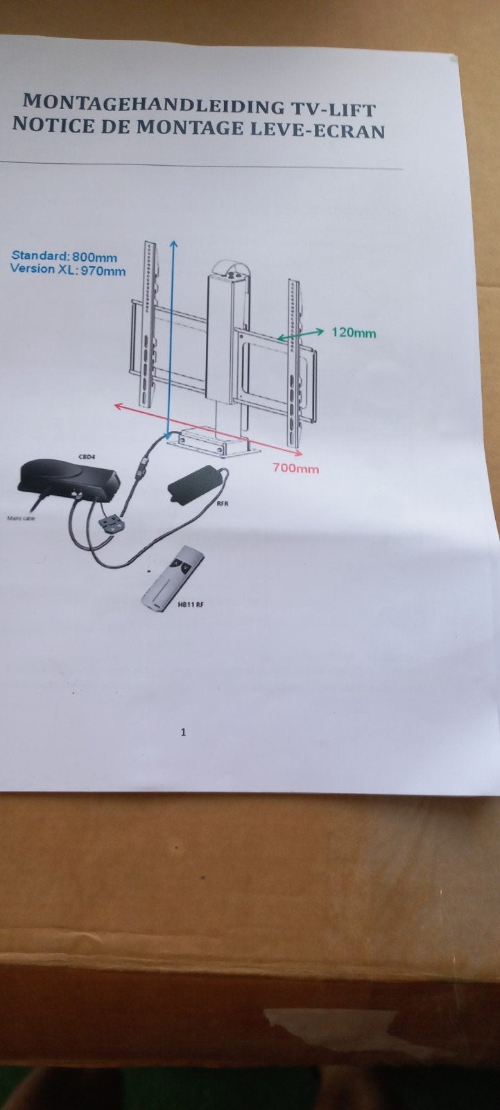 leve écran, Audio, Tv en Foto, Ophalen