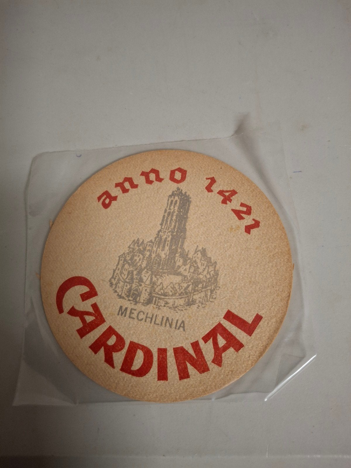 oud bierviltje cardinal mechelina, Verzamelen, Ophalen of Verzenden