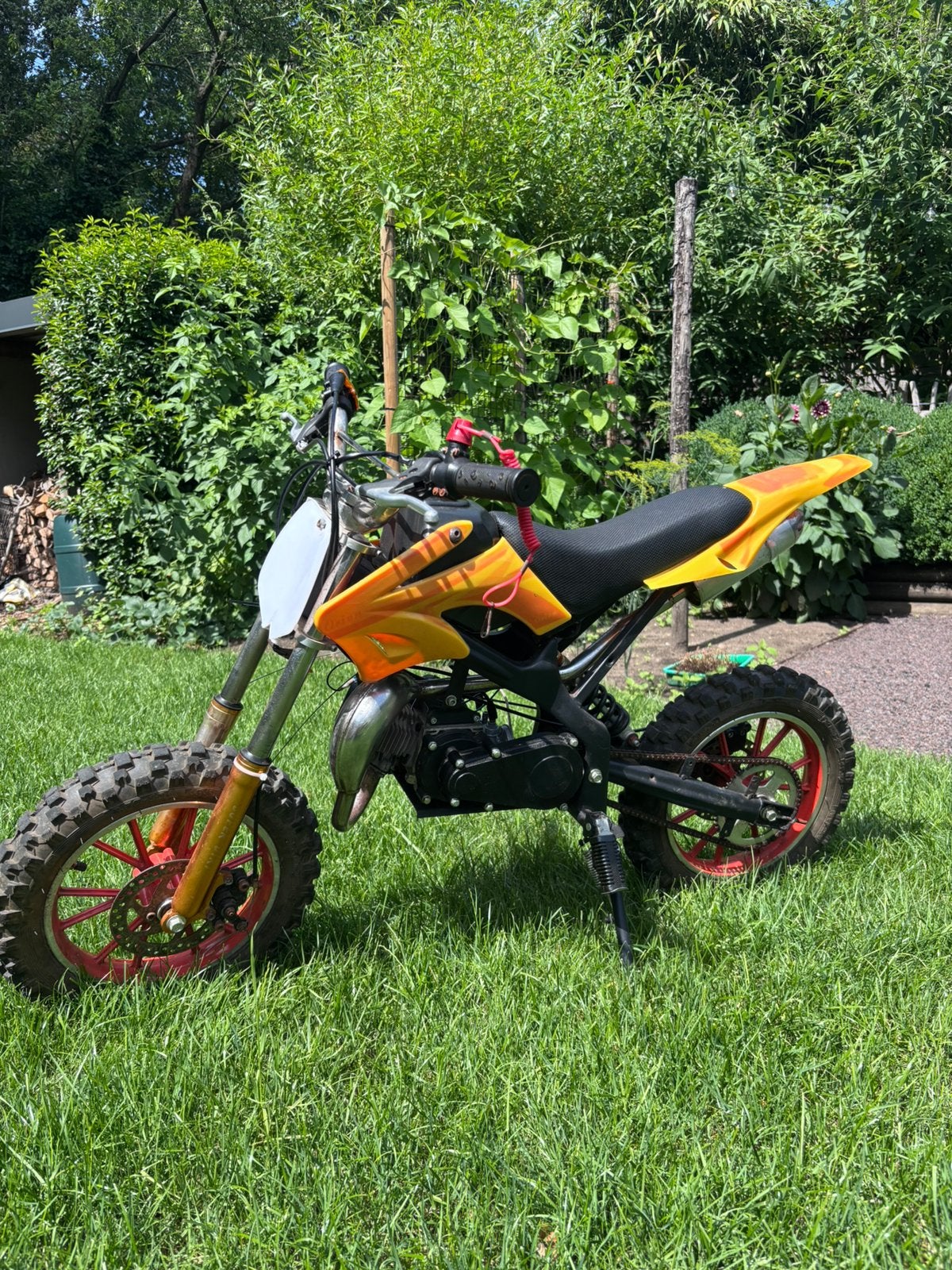 Mini dirtbike 49cc, Vélos & Vélomoteurs, Mini Bikes, Midi Bikes & Pit Bikes, 49 cm³, Enlèvement, Utilisé, Pit Bike