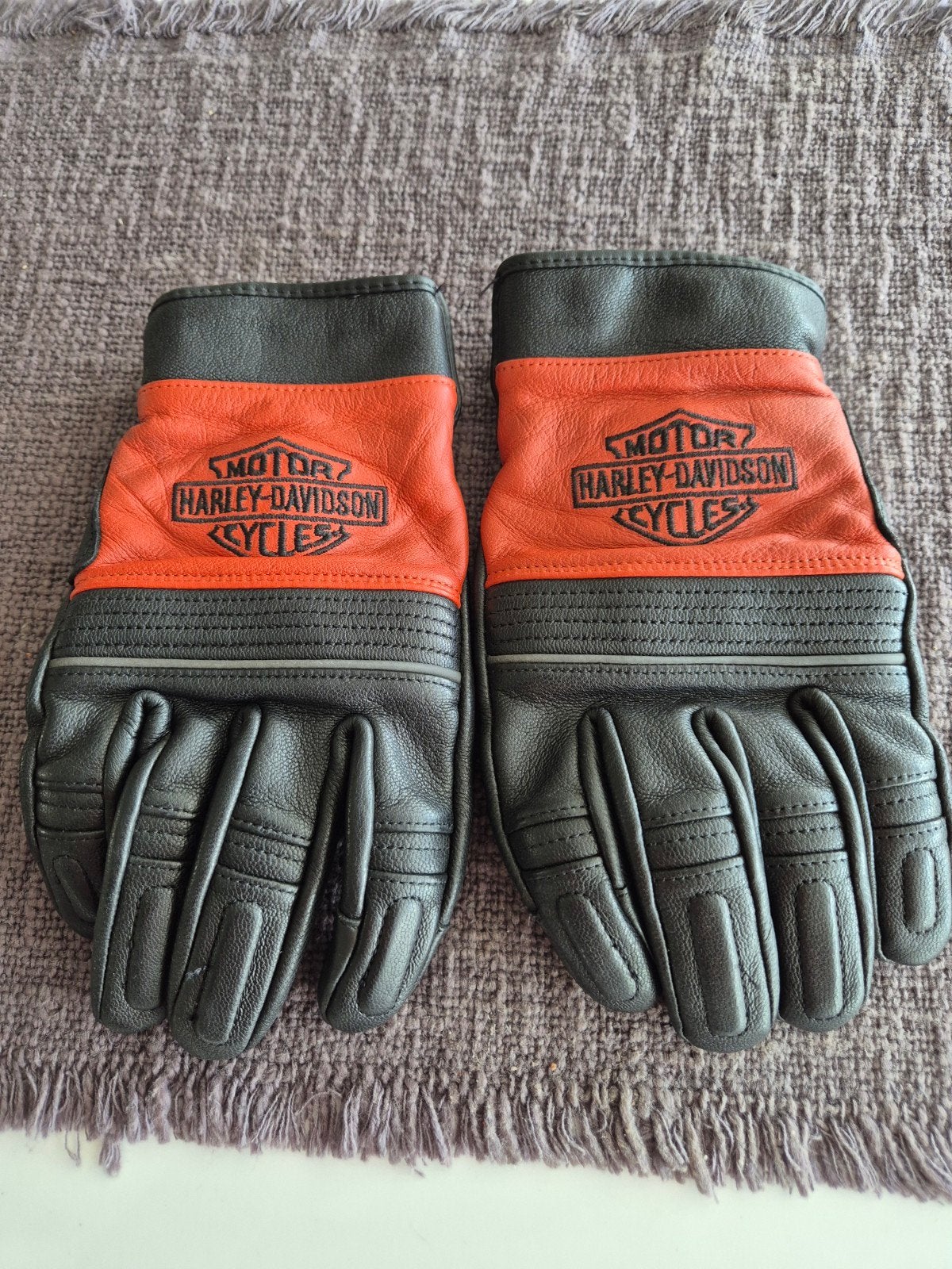 Ledere handschoenen - Harley Davidson, Motoren, Harley-Davidson, Heren, Handschoenen, Ophalen