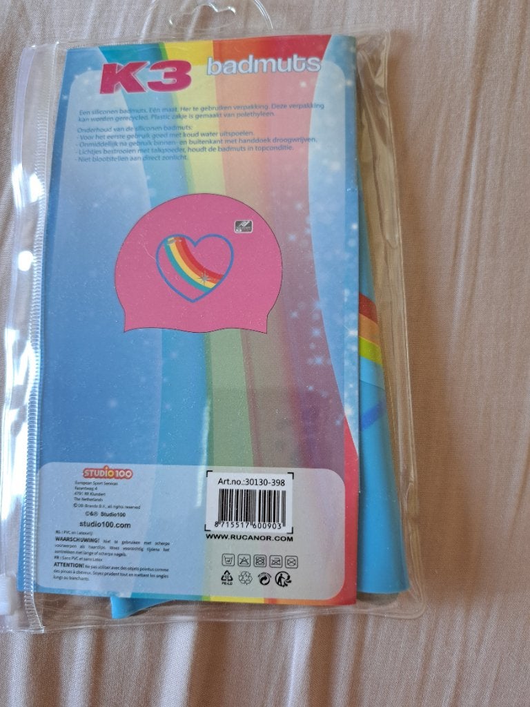 Nieuwe k3 badmuts merk rucanor, Kinderen en Baby's, Ophalen of Verzenden, Nieuw, Zwem-accessoire