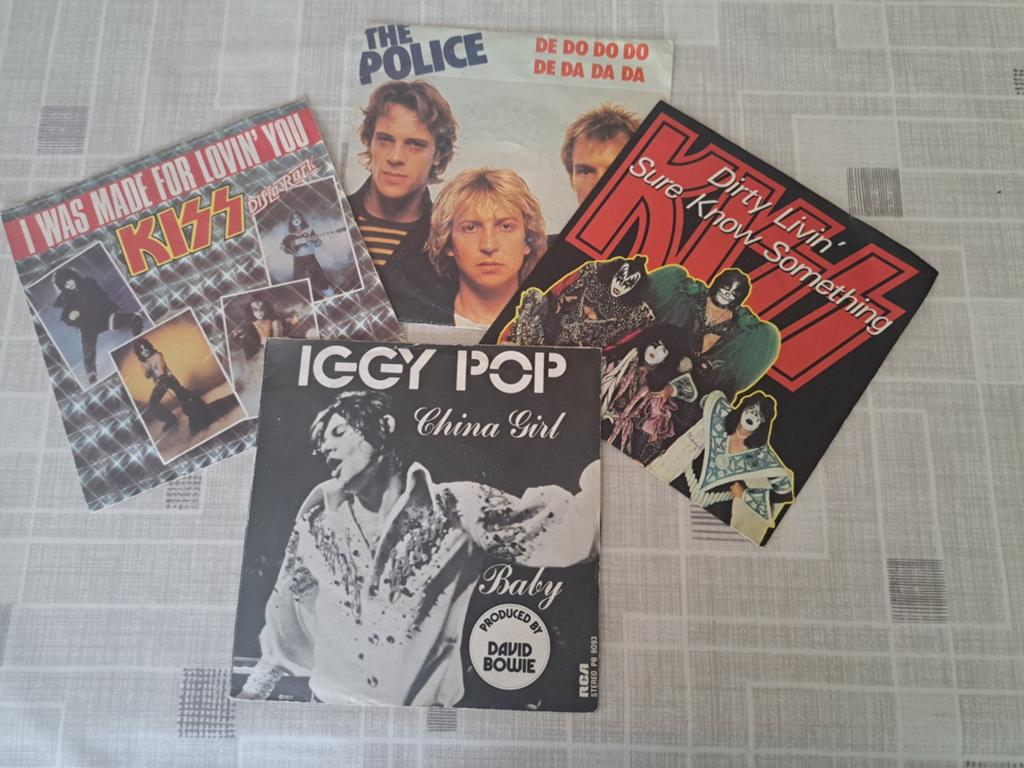 Lot singles, CD & DVD, Vinyles Singles, Utilisé, Housse de protection extérieure, Pressage original, Single, 1970 - 1979, Rock et Metal