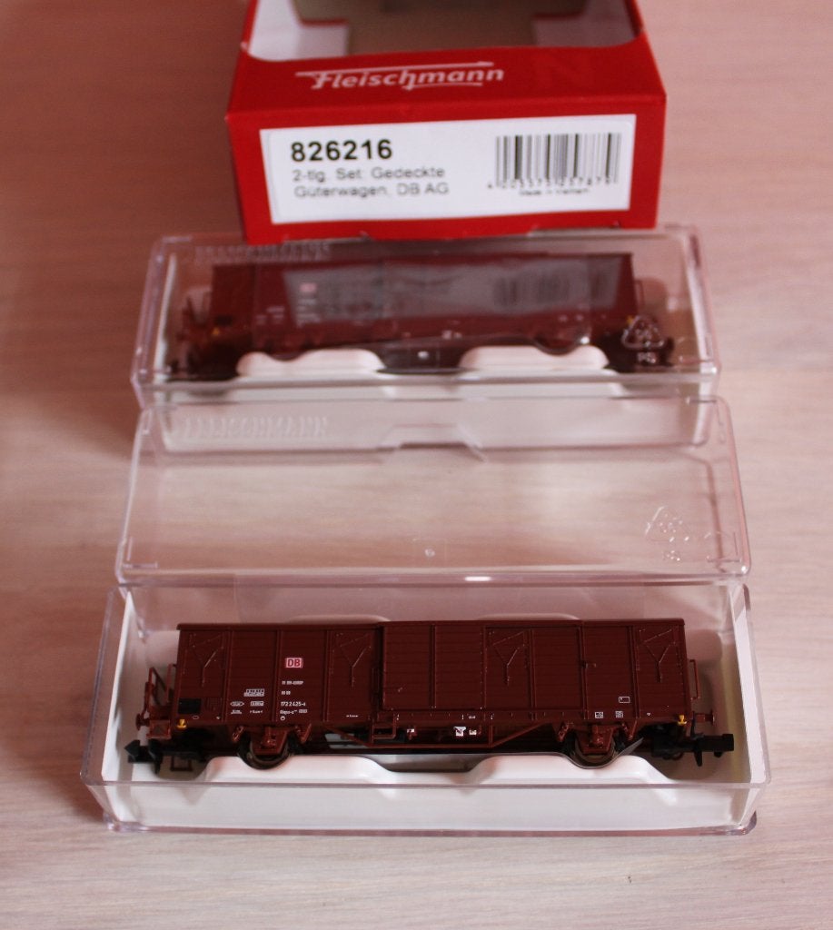 2 Wagons Fleischmann 826216 DB Neufs N 1/160., Hobby & Loisirs créatifs, Neuf, Enlèvement ou Envoi, Fleischmann, Wagon