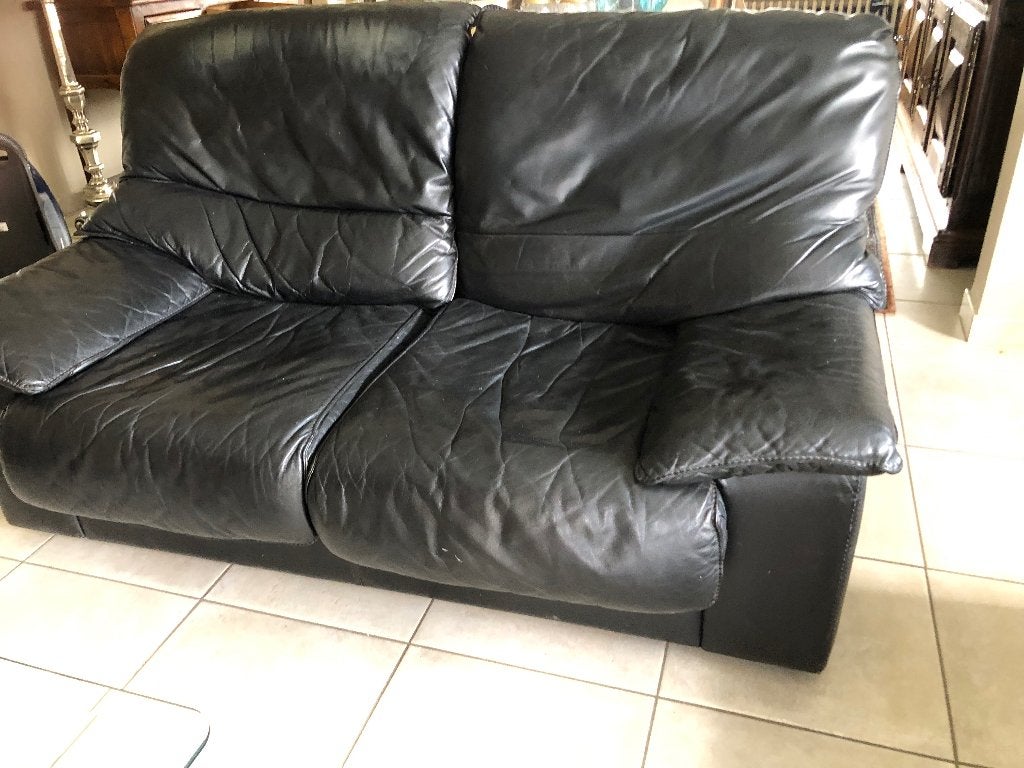 Lederen salon, Enlèvement, Utilisé, Cuir
