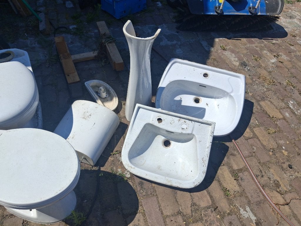 Toilet wasbak, Doe-het-zelf en Bouw, Sanitair, Ophalen, Gebruikt, Toilet