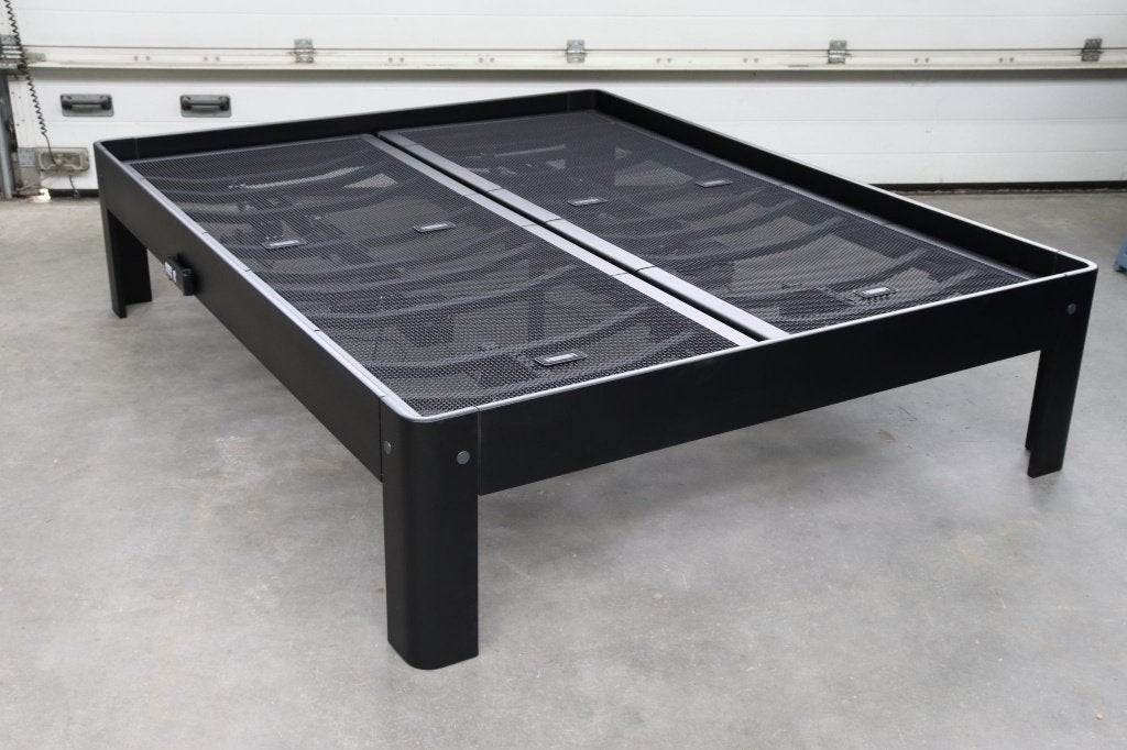 Auping Auronde bed 160 x 200, zwart, verstelbaar, Ophalen, Verstelbaar, Zwart, Tweepersoons