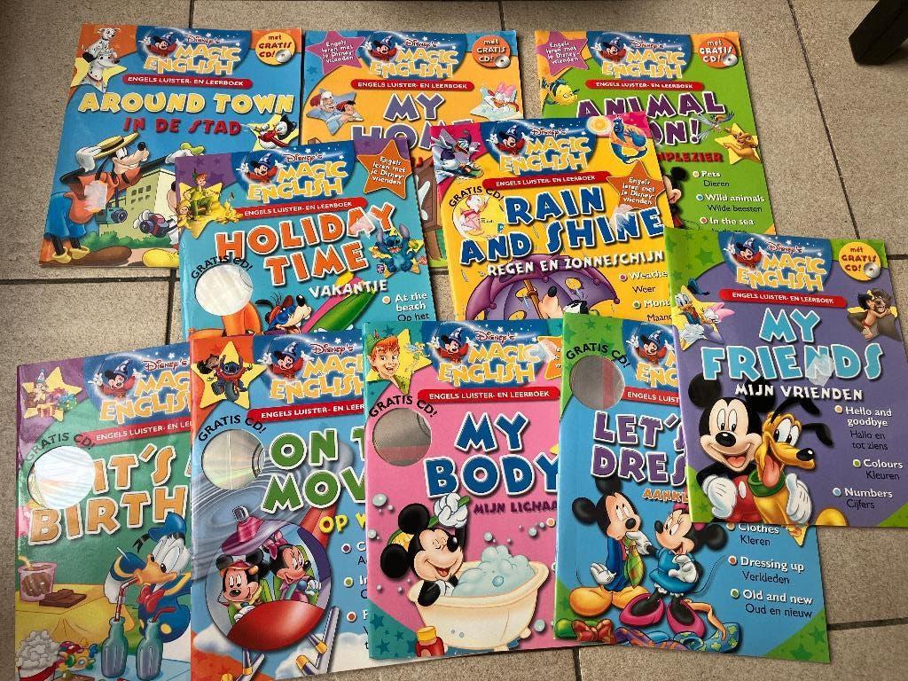 10 Disney leerboekjes - Magic english ( met cd's ), Enlèvement ou Envoi, Neuf