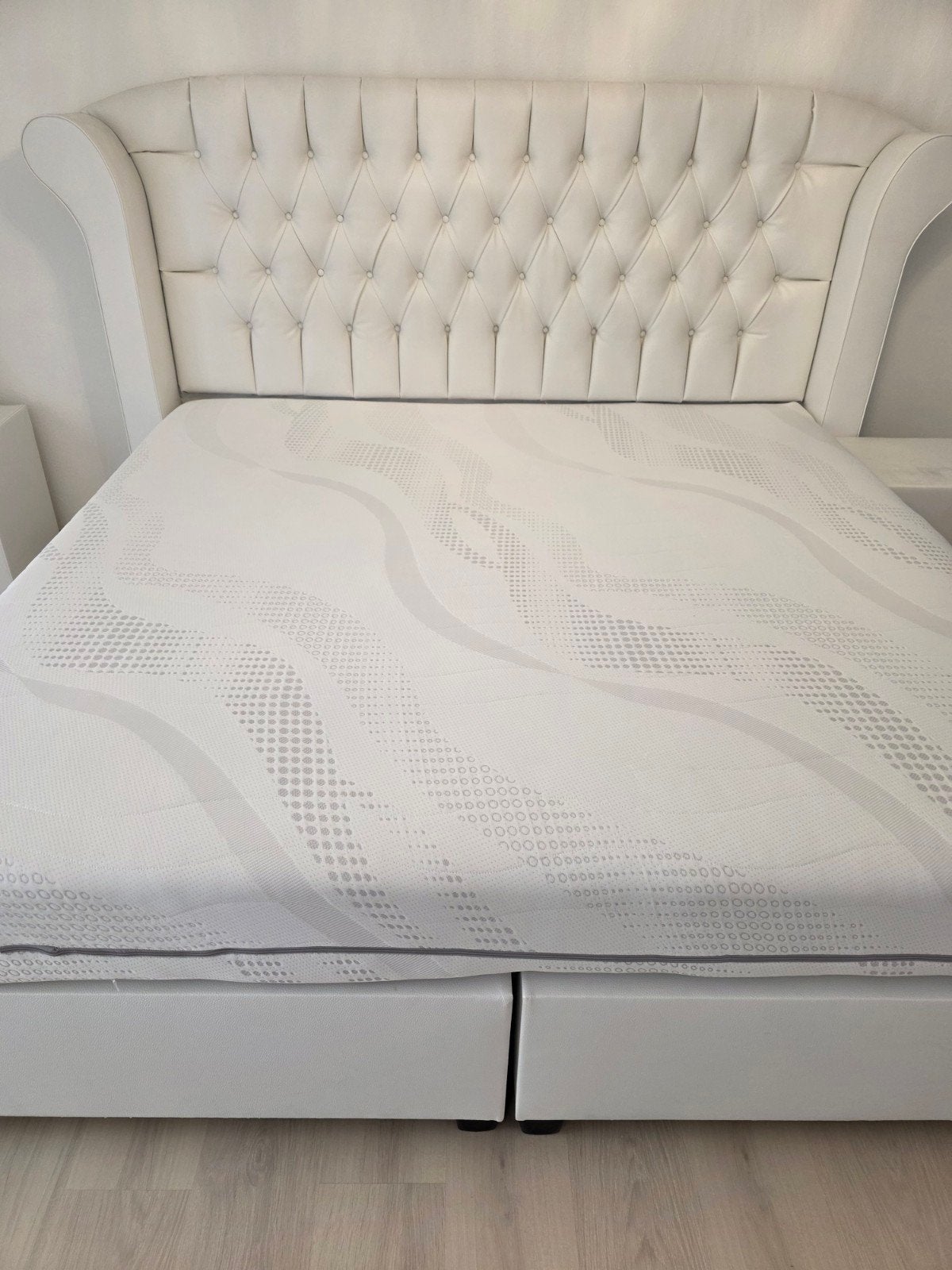 Lit boxsprings, comme neuf, king size, 2m2m, avec matelas, Maison & Meubles, Chambre à coucher | Lits boxsprings, Enlèvement