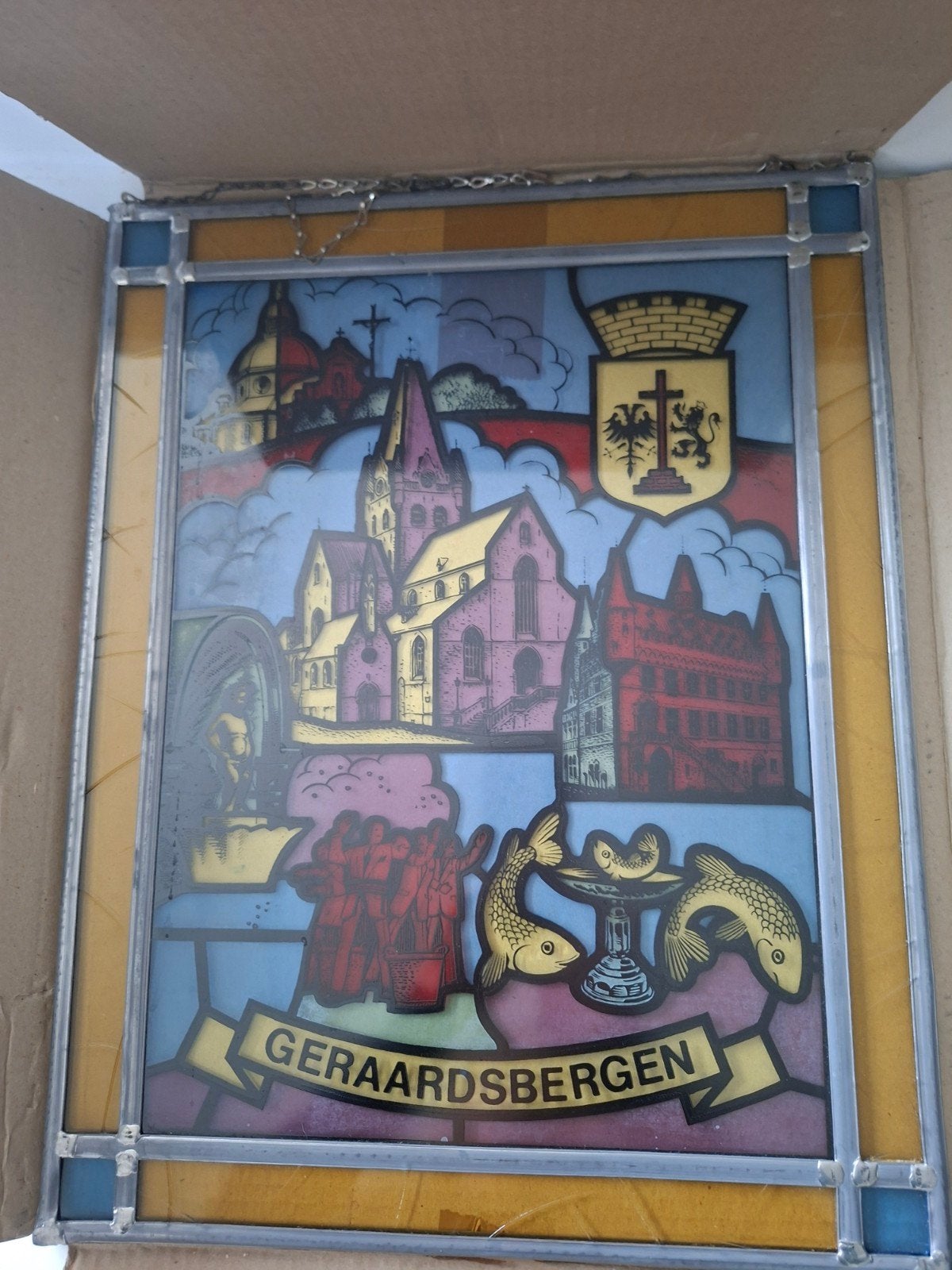 Glasraam Van Geraardsbergen, Ophalen