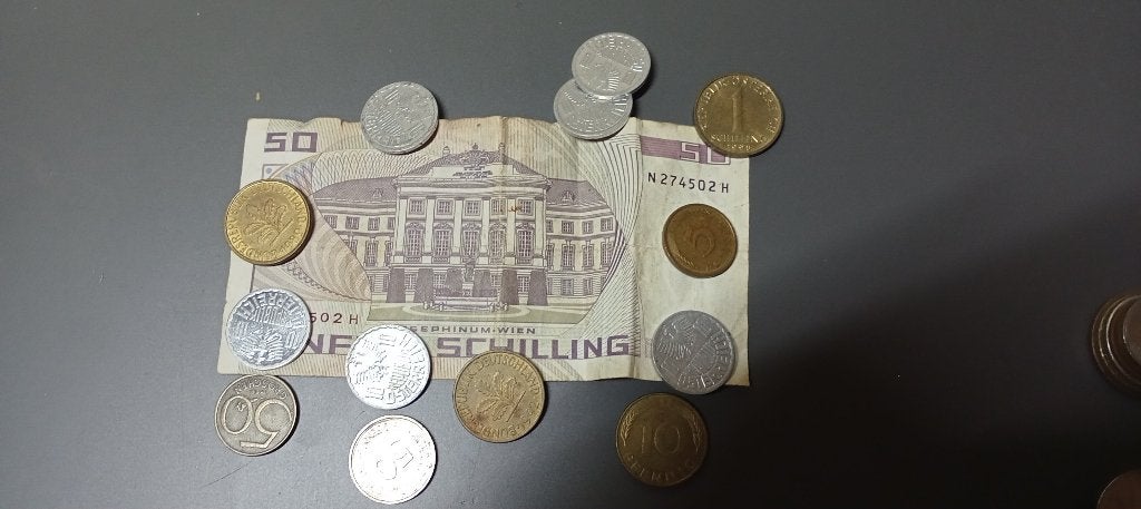 Lot monnaies et billets Autrichien, Enlèvement ou Envoi, Billets de banque