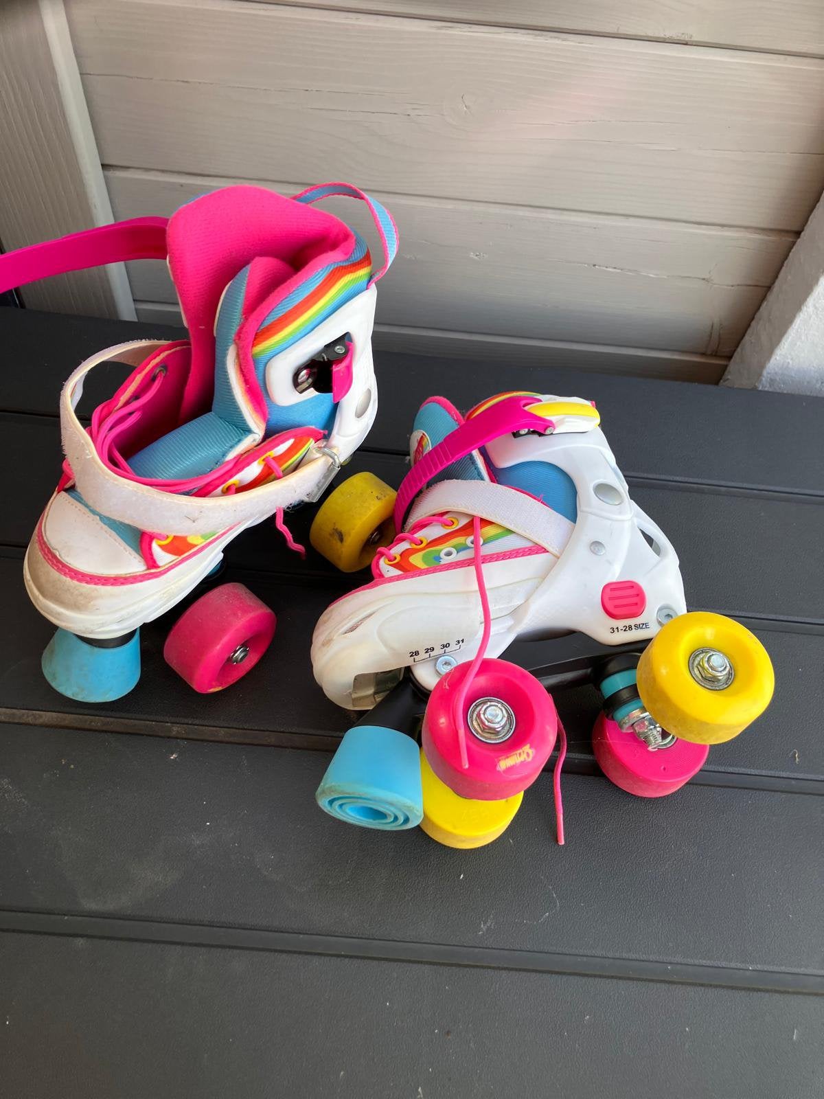 Verstelbare rolschaatsen Optimum (maat 28-31), Enlèvement, Comme neuf