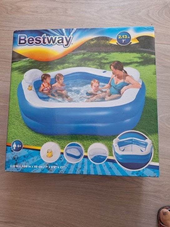 PISCINE NEUVE TJS EMBALLÉE, Enlèvement ou Envoi, Neuf, Rectangulaire, Piscine gonflable