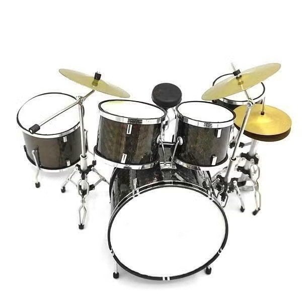 Miniatuur decoratief metallic drumstel, Ophalen of Verzenden, Nieuw