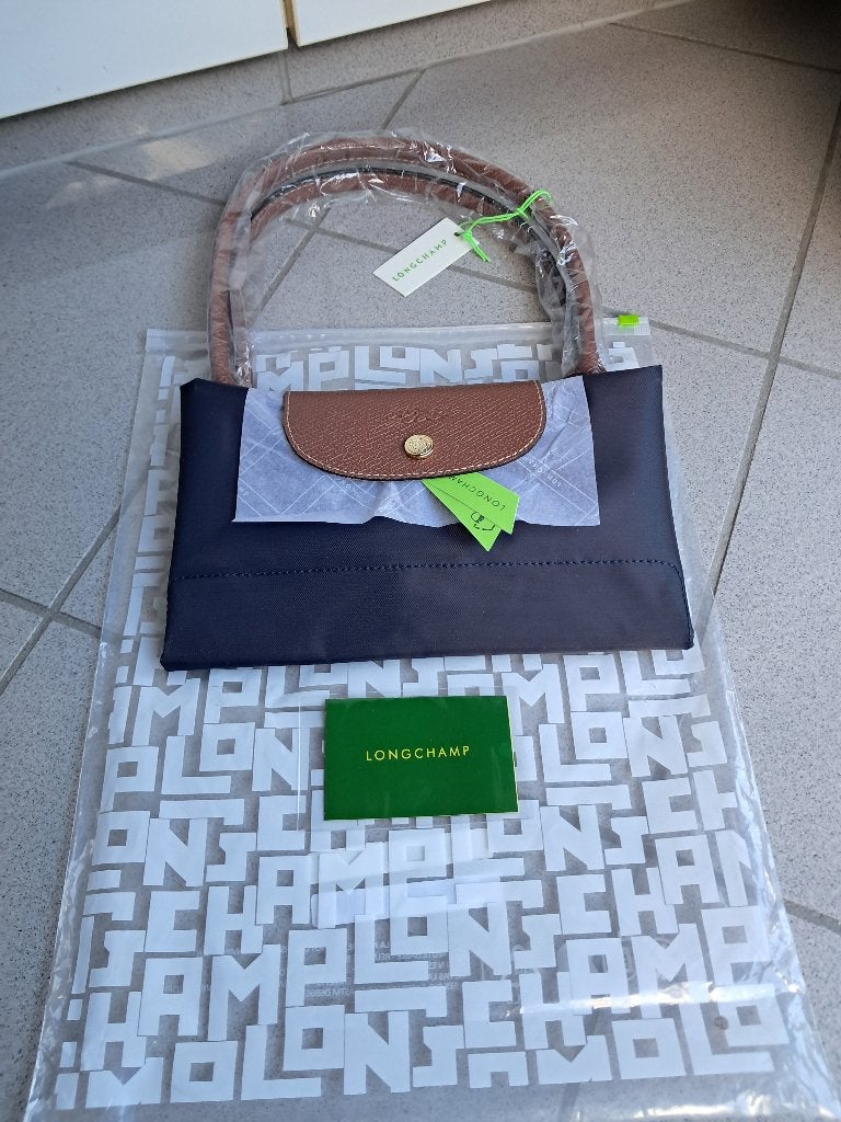 Longchamp tas marine blauw, Ophalen of Verzenden, Nieuw, Blauw, Handtas