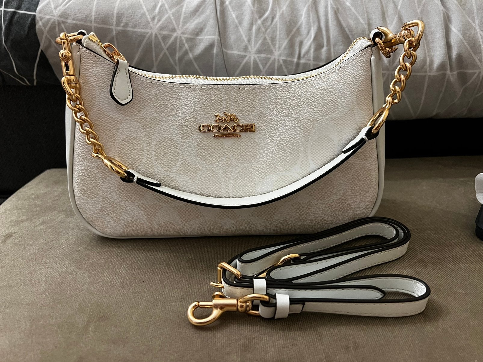 Coach Teri Bag white, Verzenden, Zo goed als nieuw