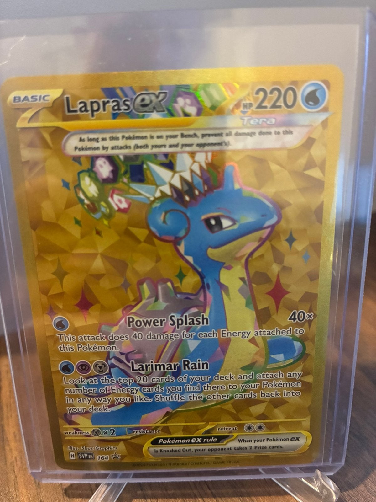 Pokemon lapras ex gold promo, Enlèvement ou Envoi, Comme neuf, Booster