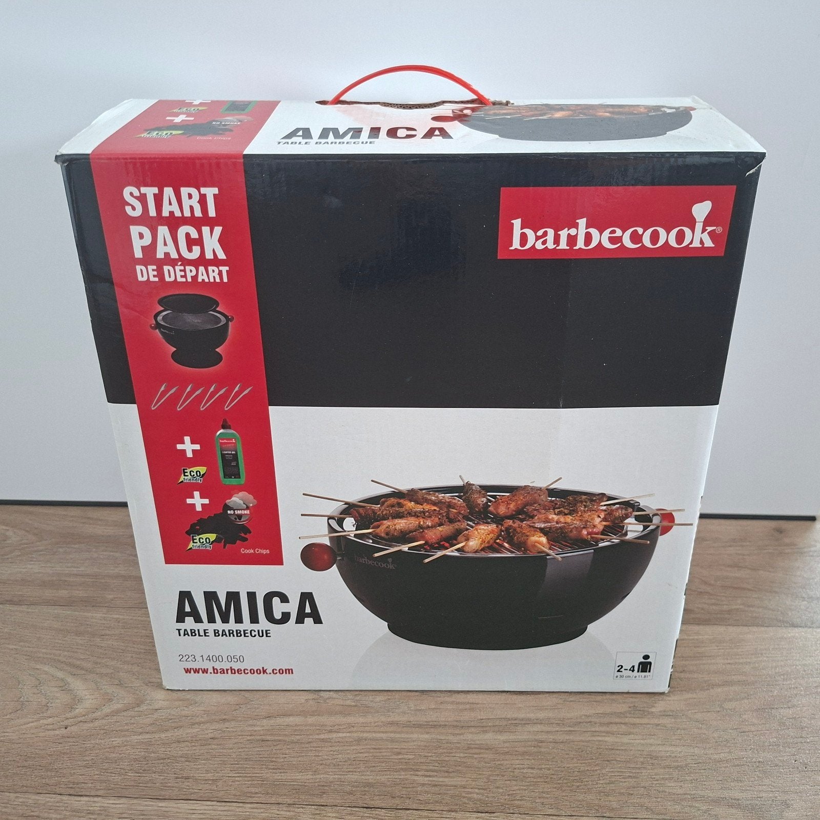 Barbecook Amica tafel barbecue 30cm 2-4 personen, Jardin & Terrasse, Enlèvement ou Envoi, Utilisé, Barbecook, Avec accessoires