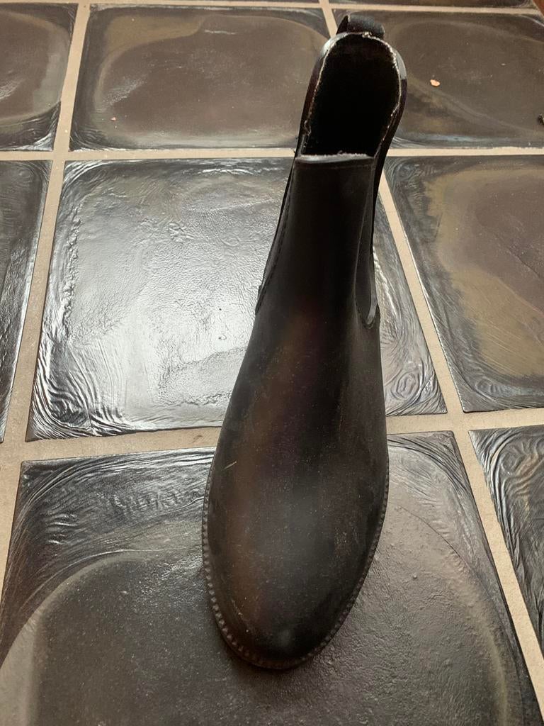 Bottines d’équitation 38  en cuir. 1bombe et 1 cravache, Enlèvement, Comme neuf, Femmes, Chaussures